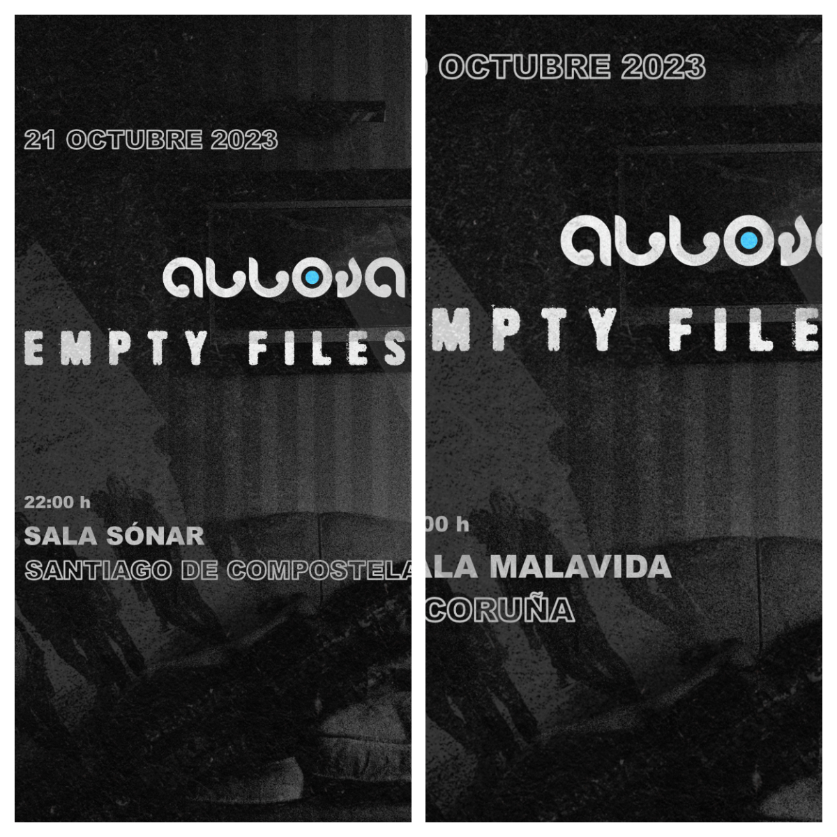 Conciertos de Allova y Empty Files