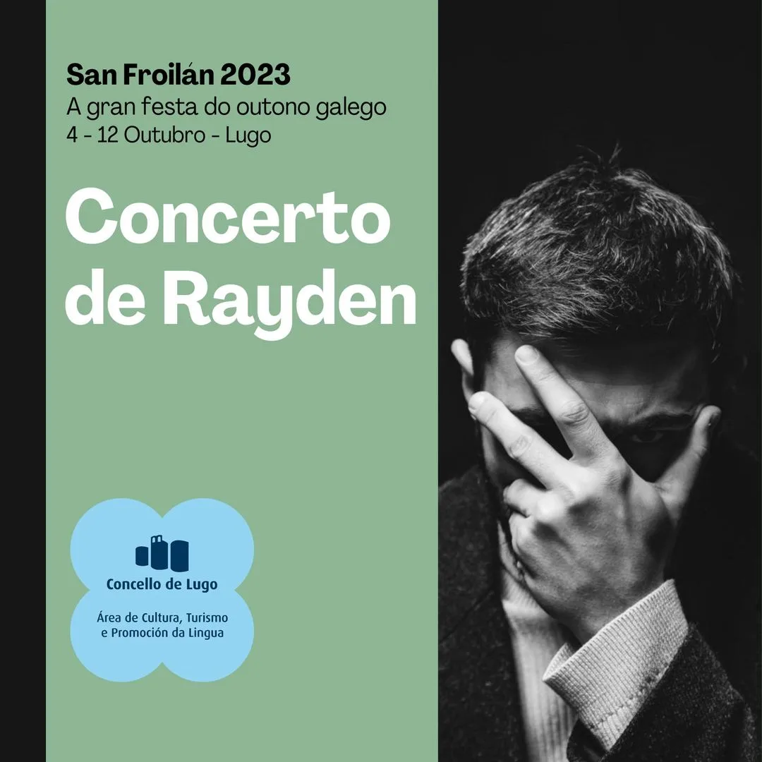 Concierto de Rayden en el San Froilán 2023 de Lugo