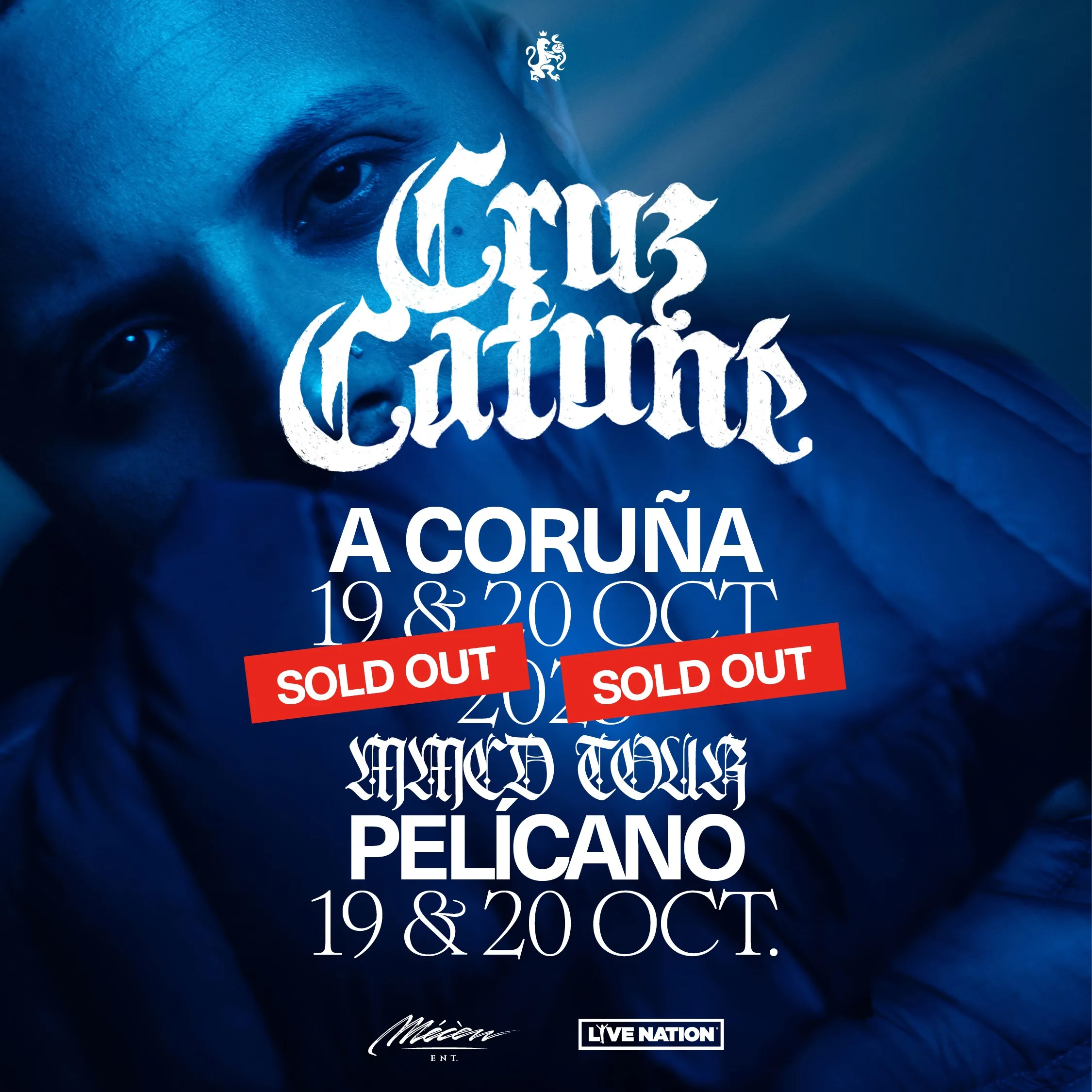Sold Out de Cruz Cafuné en sus conciertos en A Coruña