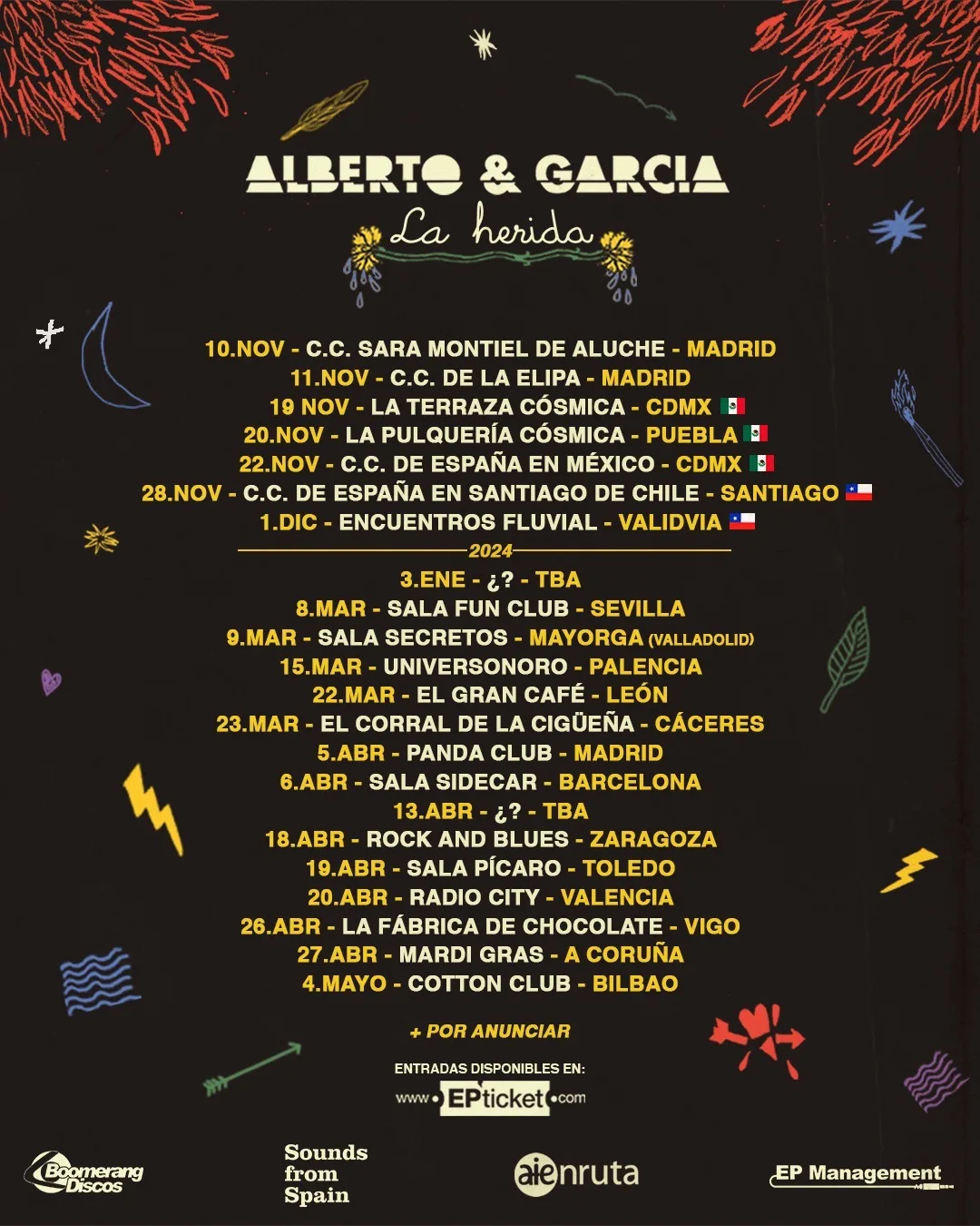 Conciertos de Alberto & García en Galicia